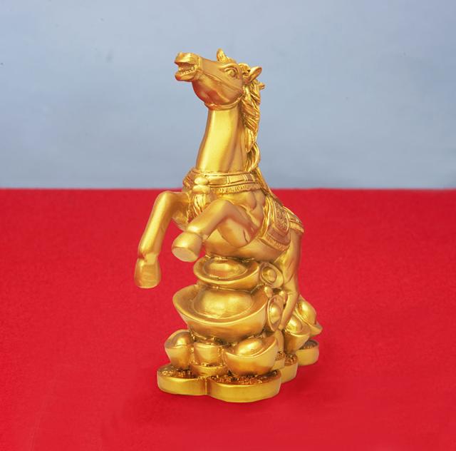 金運アップ！金色動物置物4点セット 豹 ヒョウ 風水 置物 風水グッズ