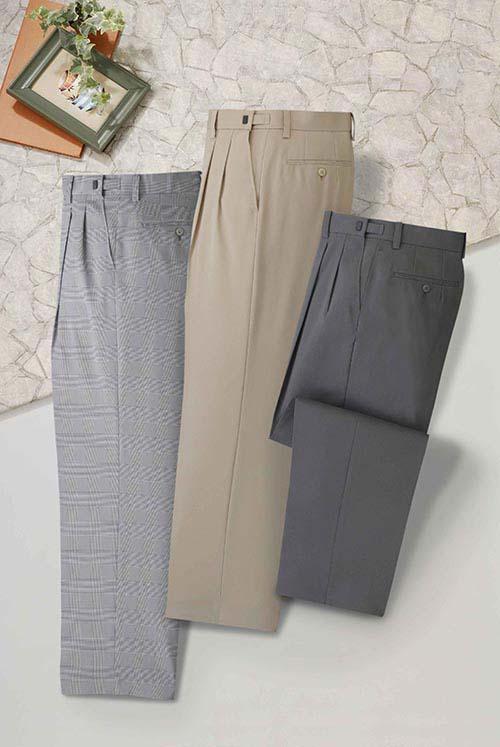 即納 銀座高級クラブの女性が選ぶ紳士スラックス3本組   選べるサイズ FrancoCollezioni フランココレツィオーニ ズボン キレイ オフィス スーツ メンズ 男性 ゴルフ プレゼント ダンディ スーツ パンツ 送料無料
