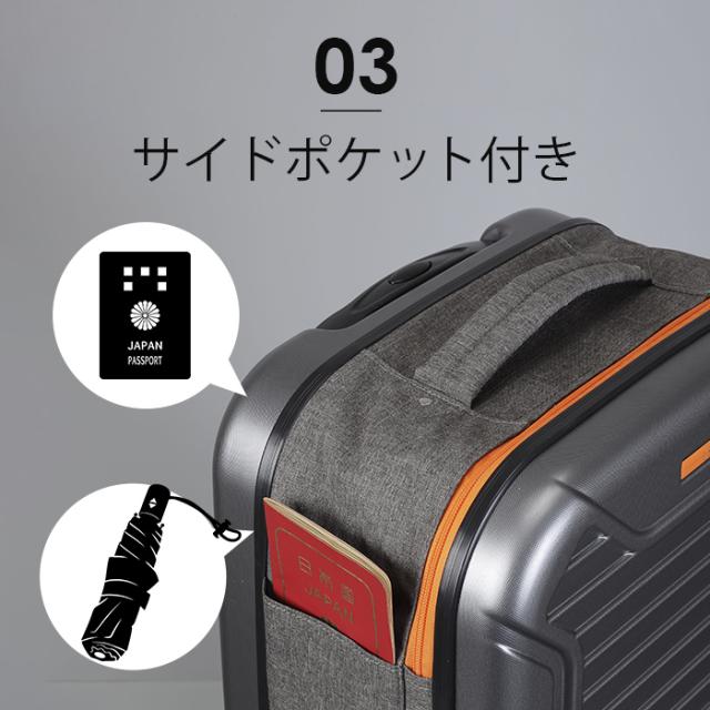 【使うときだけ大きくなる！】折りたためる圧縮スーツケース 大容量 簡易ポケット付 静か 頑丈 ダイヤル式ロックキー付属 シンプル 使いやすい_5