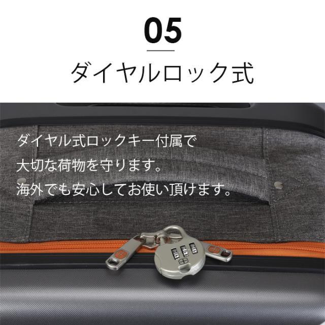 【使うときだけ大きくなる！】折りたためる圧縮スーツケース 大容量 簡易ポケット付 静か 頑丈 ダイヤル式ロックキー付属 シンプル 使いやすい_7