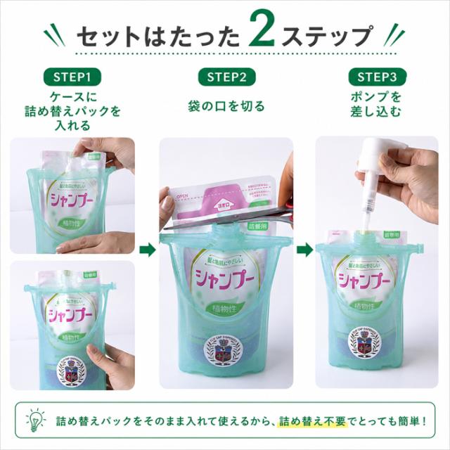 7/16まで限定SALE】詰め替え そのまま ポンプ 500ml 2個セット