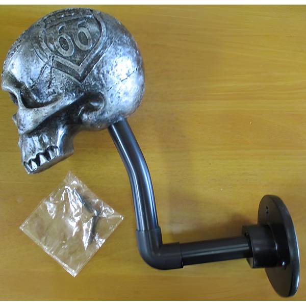 バイク ハーレー スカル ヘルメット ハンガー ホルダー ガレージ