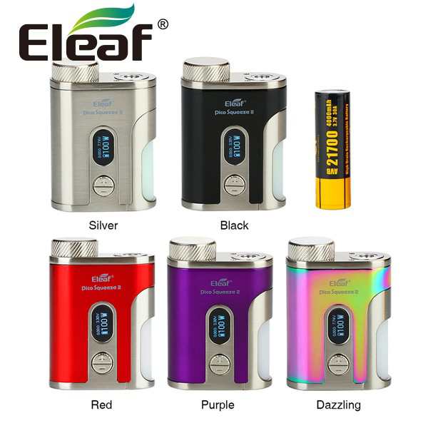 Vape Mod 本体 電子タバコ Eleaf Istick Pico Squeeze 2 100w Tc バッテリー付 アイスティック ピコ スコンカーの通販はau Pay マーケット Vapelovers