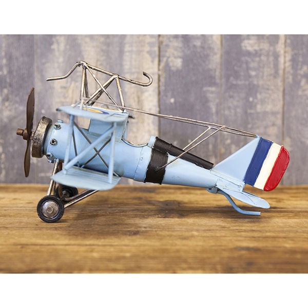 ヴィンテージカー ブリキおもちゃ アンティーク フランス機 戦闘機 飛行機 プロペラ Air Plane ブルーの通販はau Pay マーケット キャンディランド