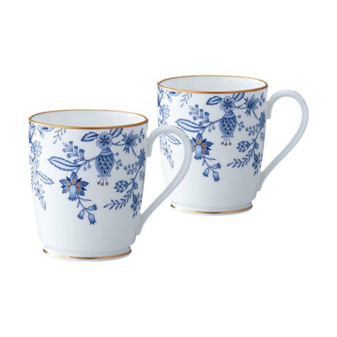 約11cm高さNoritake ノリタケ マグカップ (ペアセット) 295cc ブルーソレン