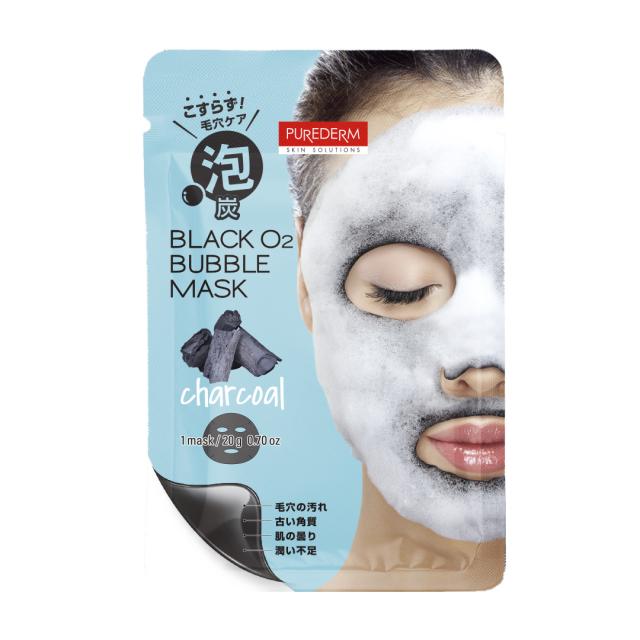 選べる 5枚セット】 ブラックO2泡マスク 炭酸パック 泡パック 【角質