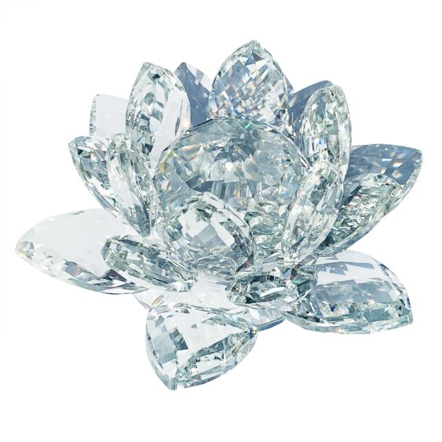 ハスの花 ガラス 8cm オブジェ 置物 風水 K9 高品質ガラス の通販はau Pay マーケット ワコスタ1号館