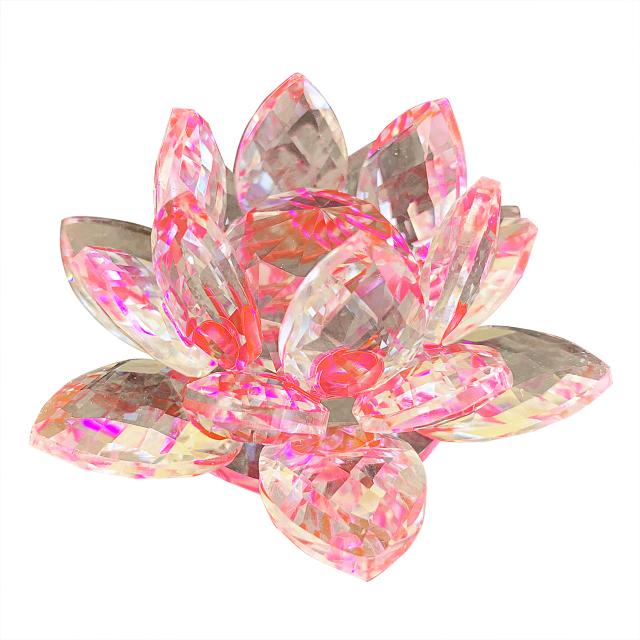 ハスの花 ガラス 8cm オブジェ 置物 風水 K9 高品質ガラス の通販はau Pay マーケット ワコスタ1号館