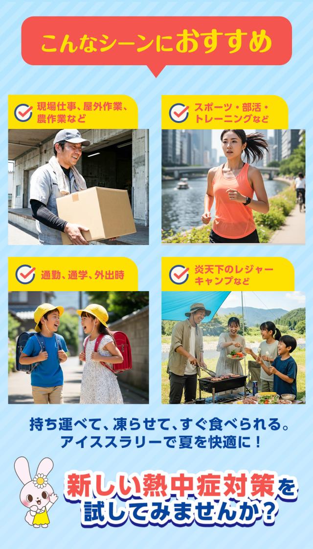 熱中症対策 凍らせて体の内側から冷やす！ アイススラリー グレープフルーツ味 ラージパック 業務用 暑さ対策 屋外作業 クールダウン 大容量パック こんにゃくパーク まとめ買い 個包装 パウチ スティック 常温保存 ヨコオデイリーフーズ (1袋450g・約20個入 ×24袋)_8