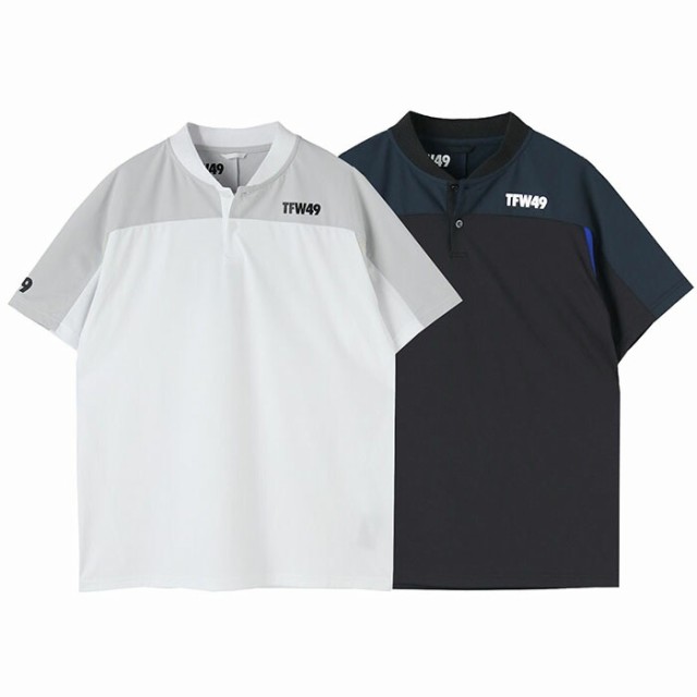 TFW49 ティーエフダブリュー49 SIDE MESH COLLARLESS POLO サイドメッシュカラーレスポロ メンズ 23春夏 T  在庫入替特価