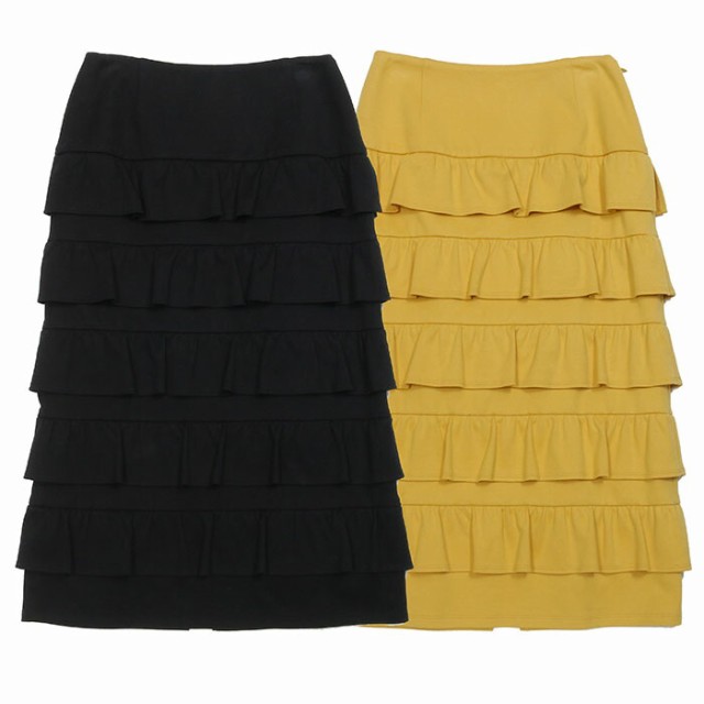 完成品 新品 BORDERS at BALCONY SMOOTH FRILL SKIRT