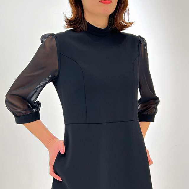 BORDERS at BALCONY ボーダーズアットバルコニー DRESS NOIR レディース 23春夏 BLK BD2221-3E-53｜au  PAY マーケット