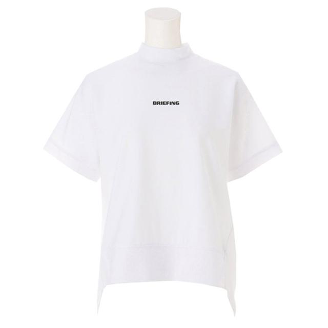 BRIEFING ブリーフィング WOMENS BACK LOGO LINE HIGH NECK RELAXED 