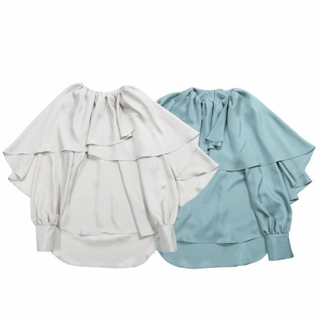 M-fil エムフィル シルキーナチュラルツイル フラワーカラーブラウス レディース 23春夏 230-15721の通販は