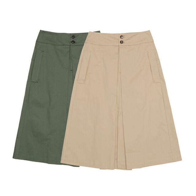 TELA テラ  フロントスリットスカート　レディース 春夏 BEIGE GREEN APOSTROFOの通販は