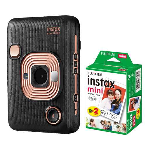 富士フィルム instax mini LiPlay チェキリプレイ エレガントブラック