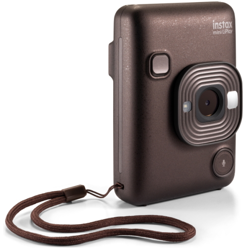(フィルム10枚・カメラケースセット)富士フィルム　チェキリプレイC　ブロンズ チェキカメラ INS LIPLAY C BRONZE VN