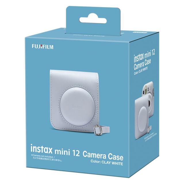 新品未使用　instax mini 12 本体　箱の色落ちあり 新品未使用品 instax mini 12チェキ [クレイホワイト] 外箱破損