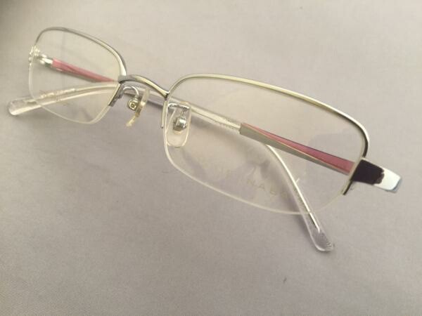 メガネ フレーム めがね 眼鏡 チタンフレーム ナイロール メンズ ヨシエイナバ Yoshie Inaba デッドストック E322｜au PAY  マーケット