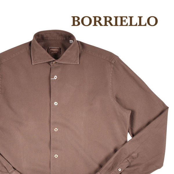 38 Borriello ボリエッロ 長袖シャツ メンズ ブラウン 茶 並行輸入品 カジュアルシャツ の通販はau Pay マーケット Utsubo Stock