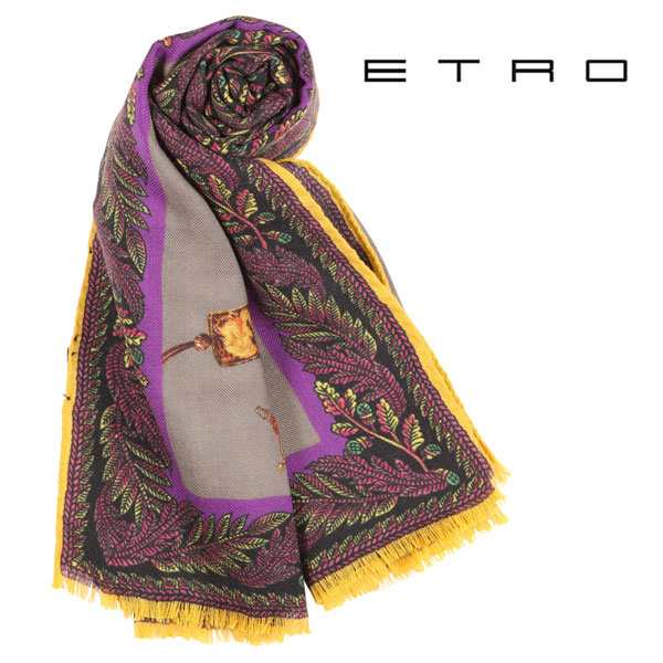 Etro エトロ ストール メンズ カシミヤxシルク混 グレー 灰色 並行輸入品 の通販はau Pay マーケット Utsubo Stock