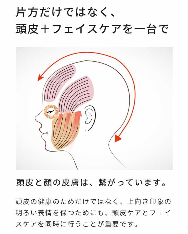 ヘッドスパ + フェイスケア 防水 電動 ヘッド マッサージ ヘッドスパ