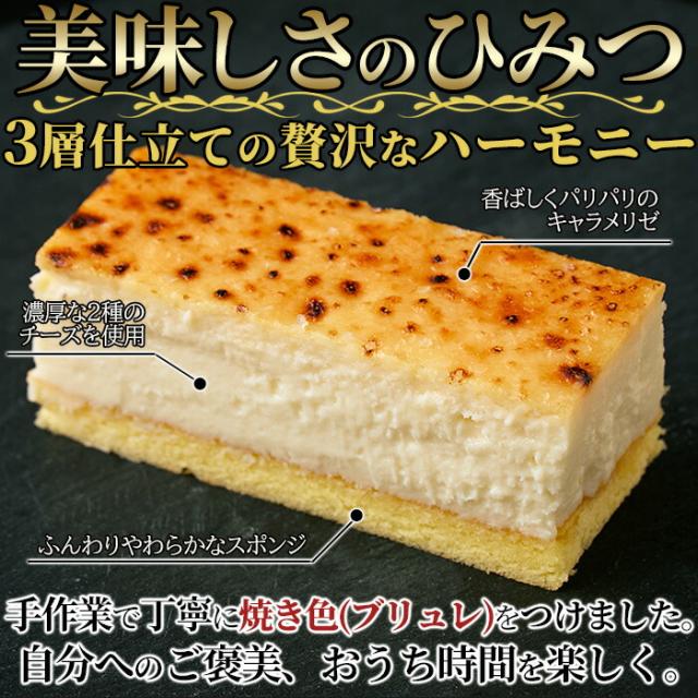 【ギフト対応可商品】2種類の北海道産チーズを使用！しっとり濃厚なチーズケーキブリュレ2本セット≪冷凍≫ チーズケーキ ブリュレ 母の日 父の日 誕生日 プレゼント スィーツ ケーキ 洋菓子 北海道 贈答品 熨斗の通販は