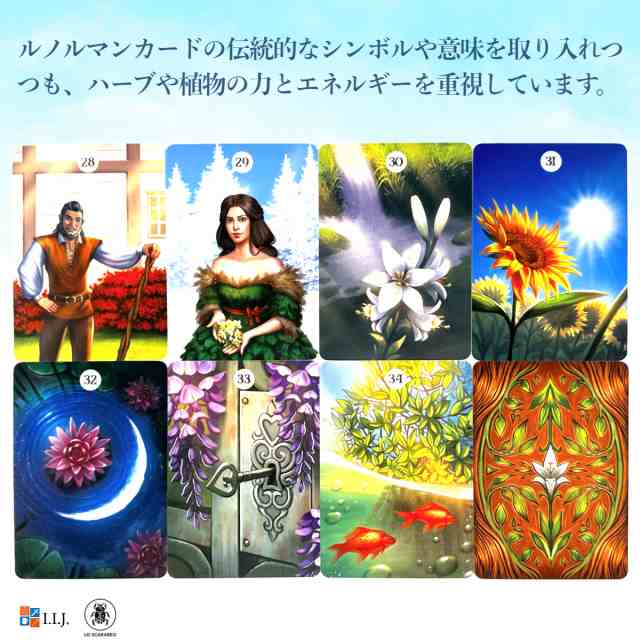 ルノルマン オラクルカード 占い 【 ハーブス ＆ プランツ ルノルマン オラクルカード Herbs & Plants Lenormand  Oracle Cards 】 日本語｜au PAY マーケット