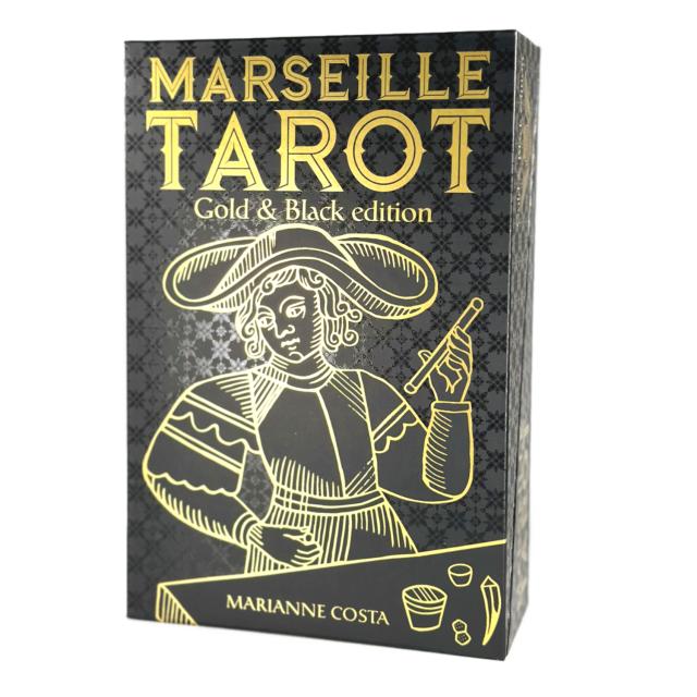 マルセイユ・タロット・ゴールド＆ブラック エディション Marseille Tarot Gold & Black Edition タロットカード 78枚 マルセイユ版 タロット占い 日本語解説書付き 正規品