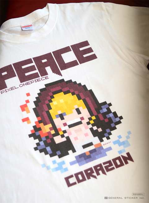 ピクセルワンピースtシャツ コラソン Peace One Piece ドット絵 Gst018 グッズ ネット限定商品 アニメ 公式グッズの通販はau Pay マーケット ゼネラルステッカー