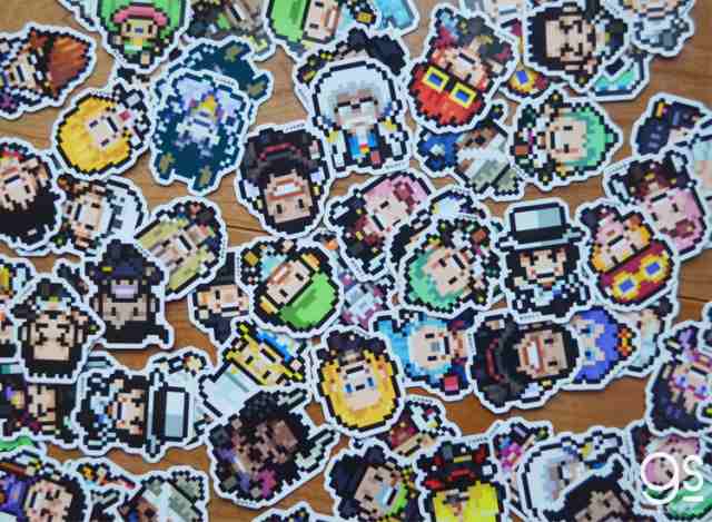 Part 1 全40種 ピクセルワンピース ミニサイズ One Piece ドット絵 アニメ キャラクターステッカー Opxs1 Gs 公式グッズの通販はau Pay マーケット ゼネラルステッカー