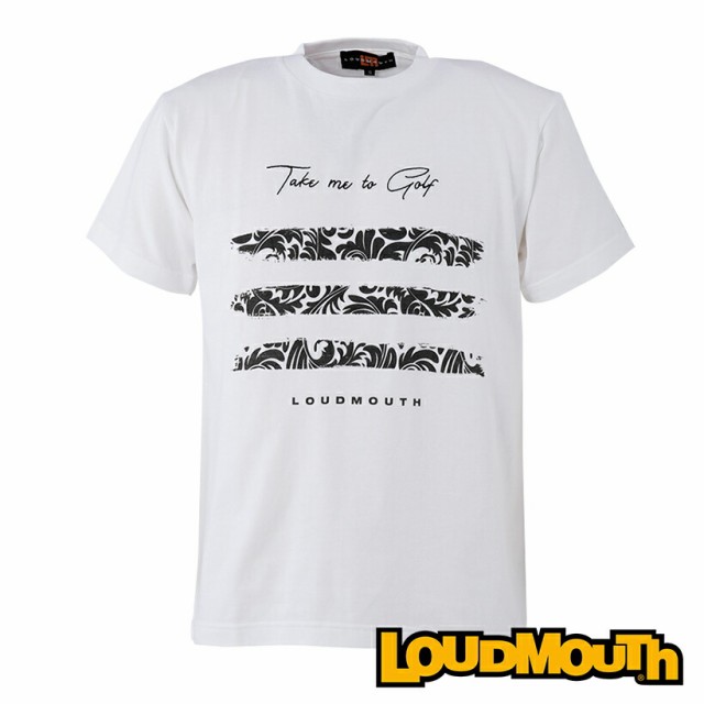 ラウドマウス Loudmouth 日本正規品 メンズ 半袖 Tシャツ 柄 ホワイト 定番 ボタニカル ライン 英語 ロゴ 綿 タウンユース 合わせやすいの通販はau Pay マーケット Faspo