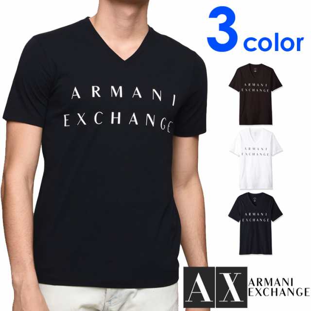 送料無料 Armani Exchange アルマーニ エクスチェンジ メンズ Vネック 半袖 Tシャツ ホワイト ブラック ネイビー S M L Xl おしゃれ ブの通販はau Pay マーケット シンデレラ