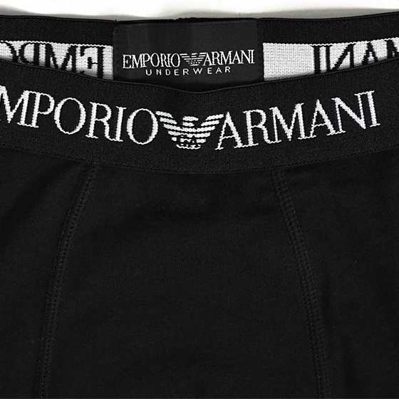 [送料無料] EMPORIO ARMANI エンポリオアルマーニ メンズ 3パック ピュアコットン ボクサーパンツ 黒 [トランクス 下着 肌着  パンツ アル｜au PAY マーケット