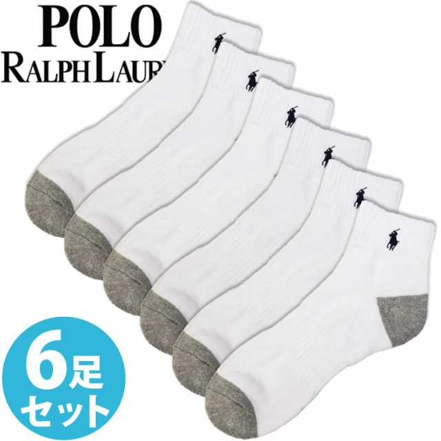 POLO RALPH LAUREN ポロ ラルフローレン メンズ 靴下 ソックス 6足