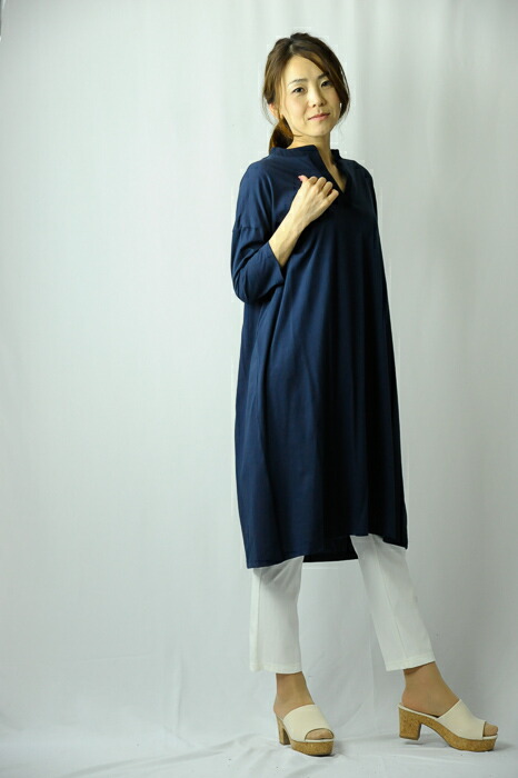 ゆうパケット発送 カジュアルに着られる ヘンリーネックシンプルワンピース 40代 50代 60代 70代 ファッション ミセスファッション の通販はau Pay マーケット Lanarion