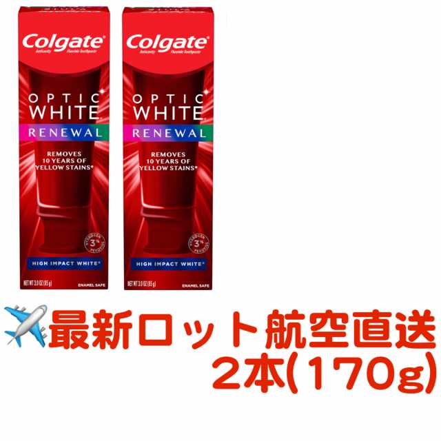 Colgate コルゲート オプティックホワイト リニューアル 4本 歯磨き粉