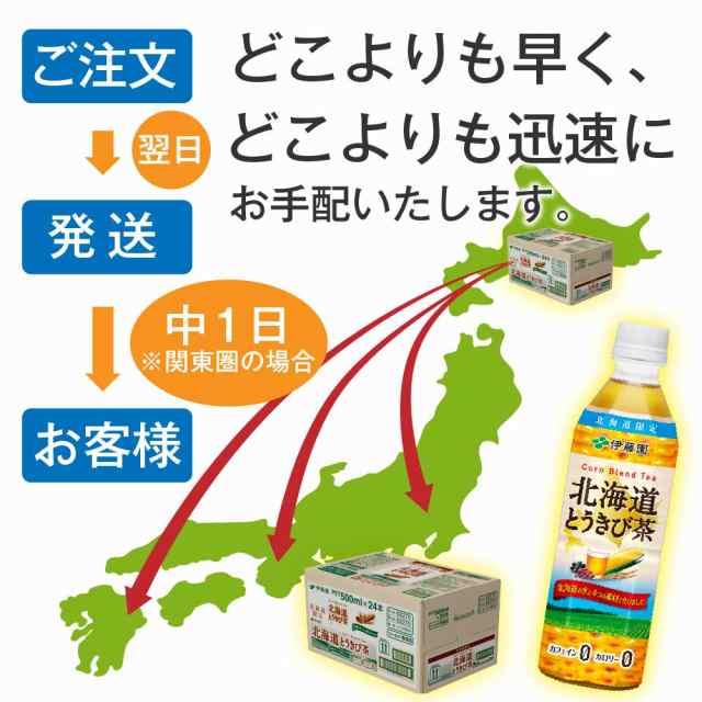 伊藤園 北海道 とうきび茶 2ケース (500mlx48) 送料無料 伊藤園 北海道