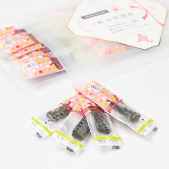 しあわせ昆布 梅味 65g × 1袋 メール便 送料無料 こんぶ コンブ 国産