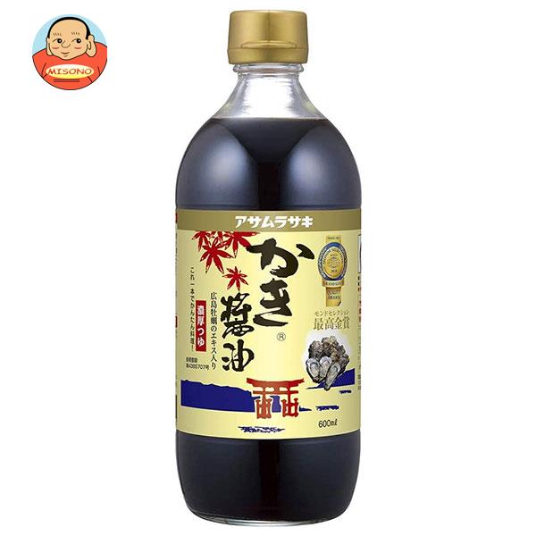 アサムラサキ かき醤油 600ml×12本入×(2ケース)｜ 送料無料 調味料 しょうゆ