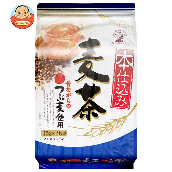 宇治森徳 本仕込み麦茶 15g×28袋×12袋入×(2ケース)｜ 送料無料 嗜好品 インスタント ティーバッグ 茶飲料 麦茶