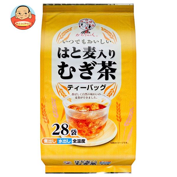 宇治森徳 はと麦入りむぎ茶 10g×28袋×20袋入×(2ケース)｜ 送料無料 嗜好品 インスタント ティーバッグ 茶飲料 麦茶