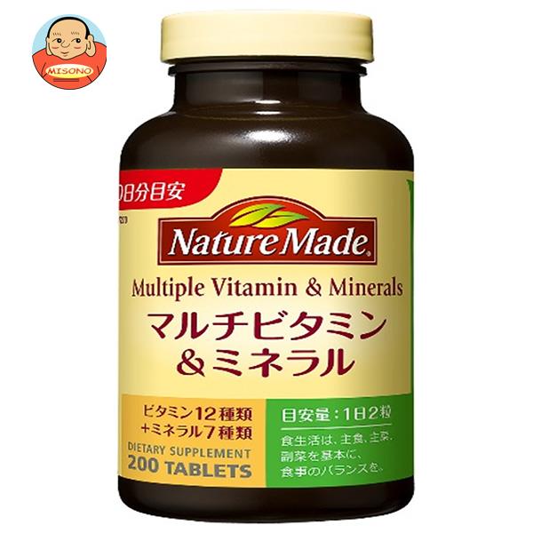 大塚製薬 ネイチャーメイド マルチビタミン＆ミネラル 200粒×3個入×(2ケース)｜ 送料無料 サプリ サプリメント ネイチャーメイド(Nature Made)