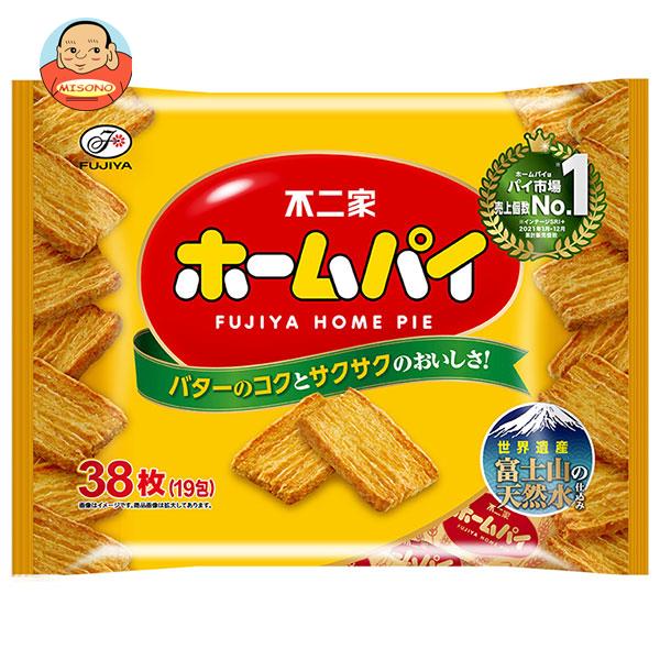【送料無料・メーカー/問屋直送品・代引不可】不二家 ホームパイ 38枚(19包)×16袋入の通販は 5,756円