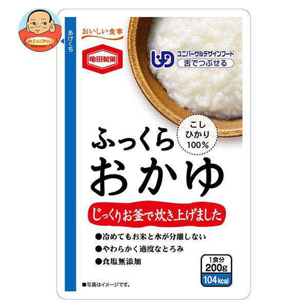 亀田製菓 ふっくらおかゆ 200gパウチ×24袋入×(2ケース)｜ 送料無料