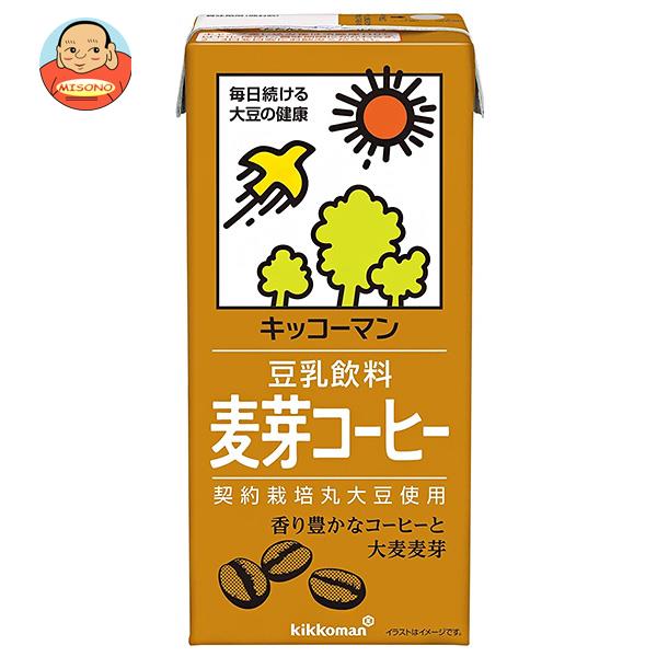 キッコーマン 豆乳飲料 麦芽コーヒー 1000ml紙パック×12(6×2)本入×(2ケース)｜ 送料無料の通販は