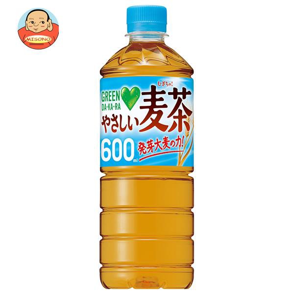 サントリー GREEN DA・KA・RA(グリーン ダカラ) やさしい麦茶【自動販売機用】 600mlペットボトル×24本入×(2ケース)｜  送料無料の通販はau PAY マーケット 味園サポート〜全品送料無料〜 au PAY マーケット－通販サイト