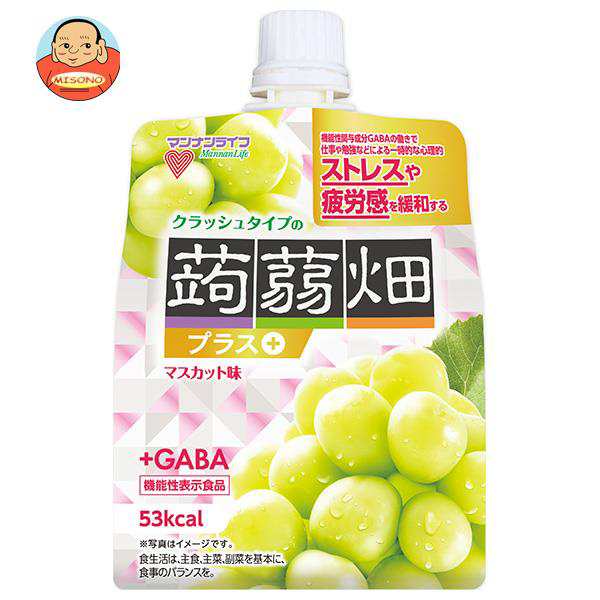 マンナンライフ 蒟蒻畑 クラッシュタイプ マスカット GABA 2ケース60個