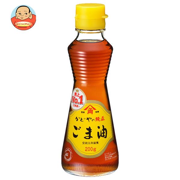 かどや製油 金印純正ごま油 200g×20本入×(2ケース)｜ 送料無料 一般食品 調味料 胡麻油