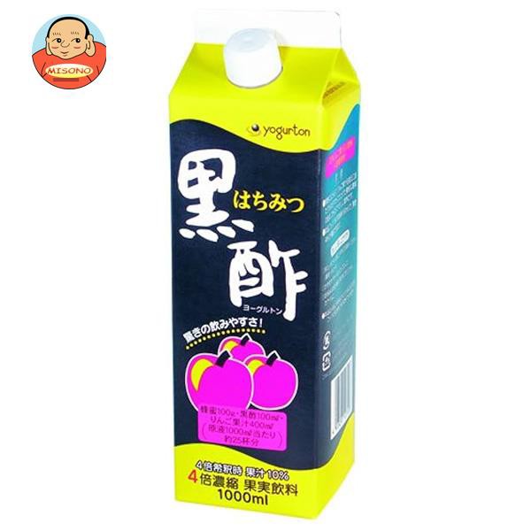 楽天市場】ヨーグルトン乳業 はちみつ黒酢 4倍濃縮 1000ml紙